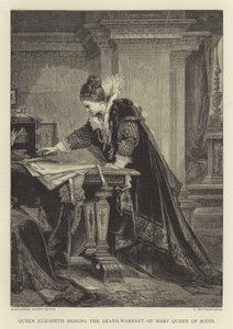 La regina Elisabetta firma il mandato di morte di Maria Stuarda