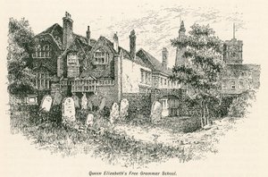 Scuola gratuita di grammatica della Regina Elisabetta, St Saviours, Southwark da English School