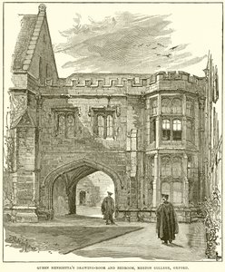 Salotto e Camera da Letto della Regina Enrichetta, Merton College, Oxford da English School