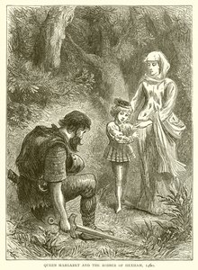 Regina Margherita e il ladro di Hexham, 1460 da English School