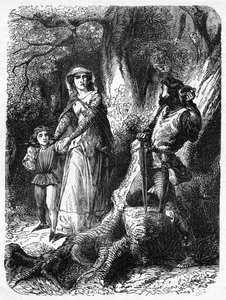 Regina Margherita e il ladro di Hexham, illustrazione da 