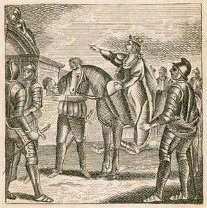 La Regina Margherita che fa fissare la testa del Duca di York sulle porte della città di York da English School