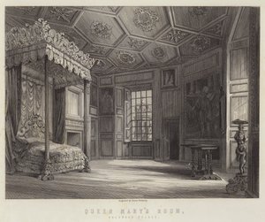 Stanza della Regina Maria, Palazzo di Holyrood (incisione) da English School