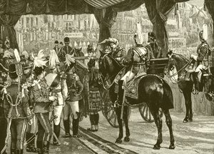 Regina Vittoria, Giubileo, Abbazia di Westminster, carrozza, cavalli da English School