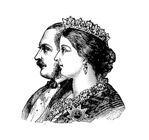 Regina Vittoria e il Principe Consorte (incisione)