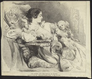 Regina Vittoria e il Principe di Galles da English School