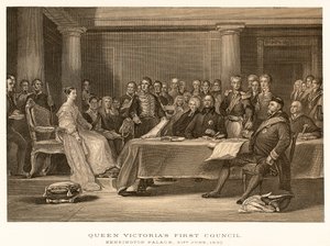 Il primo consiglio della Regina Vittoria da English School
