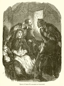Regina di Giacomo II nascosta a Gravesend da English School