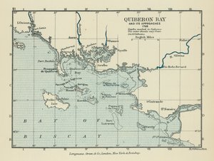 La baia di Quiberon e i suoi approcci (litografia a colori)