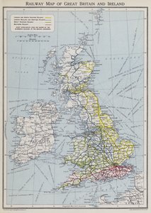 Mappa ferroviaria della Gran Bretagna e Irlanda