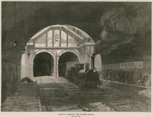 Ferrovia attraverso il tunnel del Tamigi