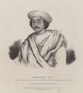 Ram Mohan Roy, filosofo indiano, riformatore e fondatore del movimento Brahmo Sabha da English School