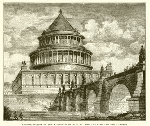 Ricostruzione del Mausoleo di Adriano, ora Castel Sant