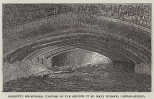 Chiostro recentemente scoperto della Chiesa di Santa Maria Bothaw, Cannon-Street da English School