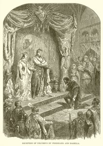 Accoglienza di Colombo da parte di Ferdinando e Isabella da English School