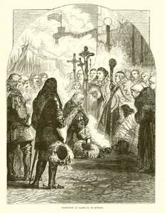 Accoglienza di Giacomo II a Dublino da English School