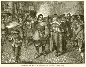 Accoglienza di Monk nella Città di Londra da English School