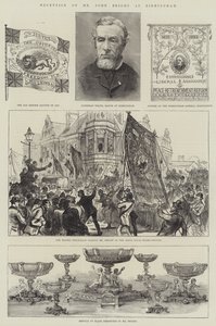 Accoglienza di Mr John Bright a Birmingham da English School