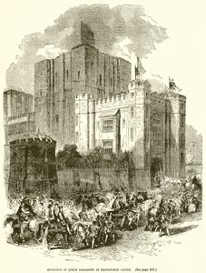 Accoglienza della regina Elisabetta al castello di Kenilworth da English School