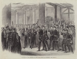 Ricevimento dei belgi dal sindaco di Guildhall da English School