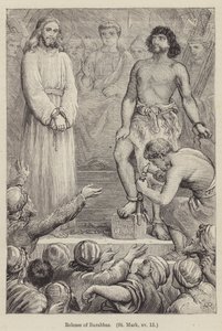 Il rilascio di Barabba, San Marco XV da English School