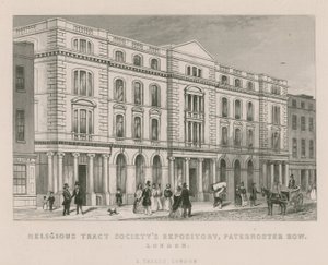 Deposito della Società dei Trattati Religiosi, Paternoster Row, Londra da English School