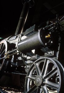 Resti della Rocket di Stephenson, 1829 (dettaglio) da English School