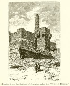 Rovine della fortificazione di Gerusalemme, chiamata Torre di Ippico da English School