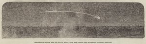 Meteorite Notevole visto Domenica Notte, dalla London and Blackwall Extension Railway (incisione) da English School