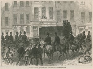 Rimozione dei prigionieri feniani dal tribunale di Bow Street da English School