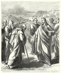 Rendete dunque a Cesare ciò che è di Cesare, e a Dio ciò che è di Dio, Matteo XXII, 21 (incisione)