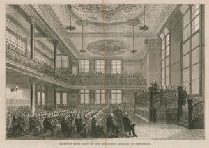 Riapertura di Exeter Hall, Londra, da parte della Young Mens Christian Association da English School