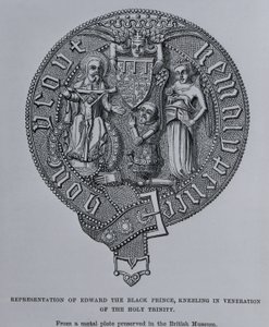 Rappresentazione di Edoardo il Principe Nero in venerazione della Santissima Trinità da English School