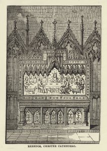 Reredos, cattedrale di Chester da English School