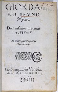 Pagina del titolo di De l