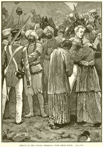 Salvataggio dei prigionieri britannici da Akbar Khan da English School