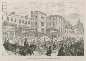 Processione di ritorno in Pall Mall