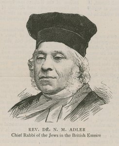 Reverendo Dr N M Adler, Rabbino Capo degli Ebrei dell