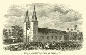 Chiesa del reverendo S Marsden a Paramatta