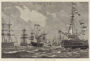 Revisione della flotta a Spithead da parte della regina da English School