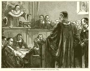 Richard Baxter davanti al giudice Jeffreys, 1685 da English School