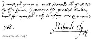 Richard Cox, (Vescovo di Ely) da English School