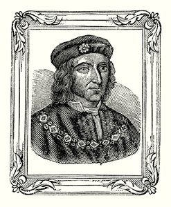 Riccardo III nato nel 1450, incoronato nel 1483, ucciso nel 1485 da English School