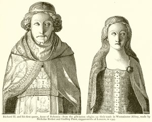 Riccardo II e la sua Prima Regina, Anna di Boemia da English School