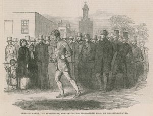 Richard Manks, il pedone, completa il suo millesimo miglio a Kennington Oval da English School