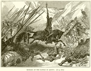 Riccardo alla Battaglia di Azotus da English School