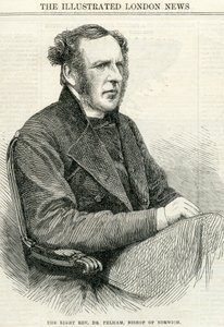 Il Reverendo Dr. Pelham, Vescovo di Norwich da The Illustrated London News 14 ottobre 1865 da English School
