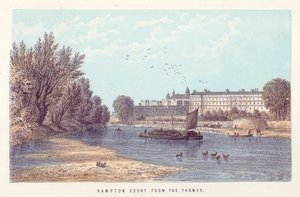 Hampton Court dal Tamigi da English School