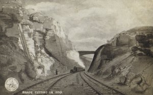 Taglio di Roade nel 1839 da English School