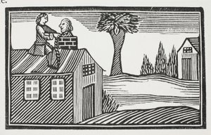 Rubare la casa del suo bacon, illustrazione da Chap-books del XVIII secolo di John Ashton, pub. 1882 da English School